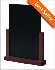 Hardwood Dark Brown Finish Tabletop Chalkboards